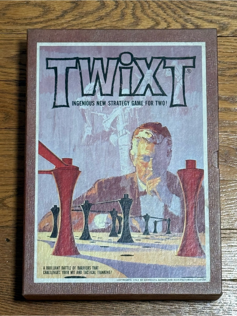 Vintage 1962 TWIXT Strategy Board Game by 3M (Bookshelf Series)